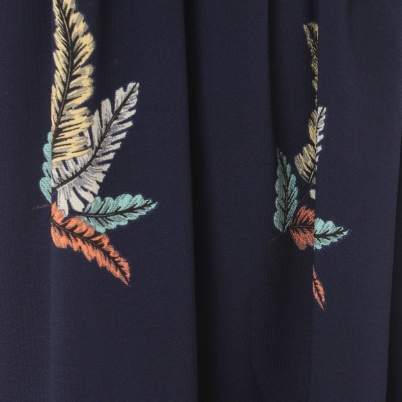 FEATHER WRAP AROUND DRESS-BLUE - Picture 3 of 5